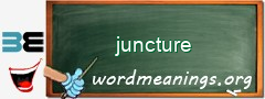 WordMeaning blackboard for juncture